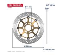 6982 - compatible avec CAGIVA RAPTOR 1000 1000 1999-2008 DISQUE DE FREIN