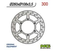 NG PLAQUE DE FREIN AVANT GAS GAS 125 94-99 (260x108x3.5)