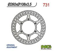 NG PLAQUE DE FREIN AVANT GAZ ENDURO CROSS 125/200/250/300/400/450/515 (260x108x3