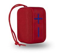 NG Roller Coaster Red - Haut-Parleur Bluetooth Portable 10W Résistant à l'eau Waterproof IPX6, avec Batterie Rechargeable et Entrées USB/Micro SD/AUX in, Rouge