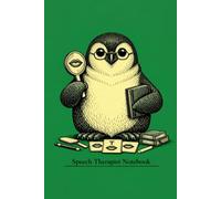 NG08 Speech Therapist Notebook - Penguin Edition: 120 Grid Pages for Speech and Language Therapists | 6×9 in