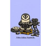 NG28 Video Editor Penguin in Work Notebook: 120 Pages of Grid Notebook for Video Editors, Creators and Funny Animal Lovers | 6×9 in