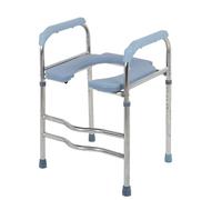 NGANOH Chaise Toilette Percée, Fauteuil De Douche Handicapé, Chaise De Toilette Réglable en Hauteur avec, pour Personnes Âgées Et Handicapés,Ushape