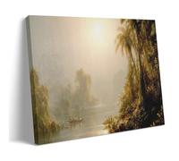 NgAnoh Impression sur toile Morning in The Tropics de Frederic Edwin Church - Décoration murale - 40 x 60 cm