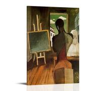 NgAnoh Impression sur toile Philosophe et poète par Giorgio De Chirico - Décoration murale - Idée cadeau - 60 x 90 cm