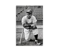 NgAnoh Jackie Robinson Poster décoratif sur toile de conte de baseball 30 x 45 cm