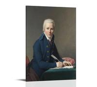 NgAnoh Jacques Louis David Painter Artwork【Portrait de Jacobus Blauw】Affiches imprimées sur toile Œuvres d'art murales Idée cadeau esthétique pour chambre 20 x 30 cm