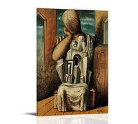 NgAnoh Poster imprimé sur toile Le Philosophe par Giorgio De Chirico - Décoration murale pour salon - 20 x 30 cm