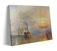NgAnoh Poster imprimé sur toile The Fighting Temeraire de J. M. W. Turner - Décoration murale - Décoration d'intérieur - Pour chambre à coucher - 40 x 60 cm