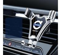 NGANOH Support de téléphone de Voiture réglable, Support de téléphone pour Volvo V60 (Y20) 2010-2015 2016 2017 2018, Conception par gravité, opération à Une Main,B Silver