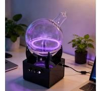 NGARY Boule De Plasma À Circuit Toroïdal, Sphères De Plasma À Circuit Toroïdal, Diamètre 16 Cm Et Puissance Réglable, Anneau Plasma Luminescent Au Xénon À Faire Soi-même pour La Décoration De Fêtes