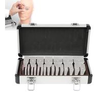 NGARY Ensemble De Barres De Prisme Optique, Ensemble De Prisme Oculaire Ophtalmique avec Lentille De 22 Pièces Et Boîte en Aluminium, Aide À La Formation De La Vision pour Les Centres D'optométrie