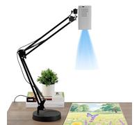 NGARY Projecteur De Dessin Portable, Outil De Dessin Au Trait, Projecteur D'esquisse Intelligent, Taille De Projection Ajustable, Compatible avec Les Connexions Filaires, sans Fil Et USB