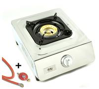 NJ NSD-11 Réchaud gaz Portable - Table de cuisson a gaz GPL en Acier Inoxydable pour Caravane 3,8 kW
