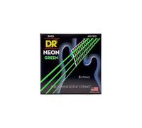 DR NGB5-40 - Hi-Def Neon - Green, jeu guitare basse, 5 cordes Light 40-120 G