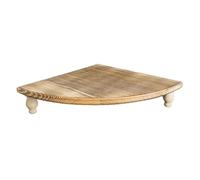 Ngbbby Étagère de comptoir d'angle 11x11, Support sur Pied en Bois Rustique, pour comptoir de Cuisine, Salle Bain, café, Bar