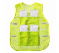 Ngbbby Gilet de refroidissement pour hommes, gilet de refroidissement en maille respirante avec 8 blocs glace réutilisables, veste fraîche verte fluorescente pour temps chaud