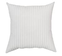 Ngbbby Insert d'oreiller 17x17, Inserts d'oreiller à Rayures Douces et Respirantes avec Fermeture éclair, Blanc léger
