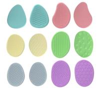 Ngbbby Lot de 12 Pierres sensorielles en Silicone de différentes Textures et Formes pour Calmer, divertir et soulager Le Stress, Jouets colorés Flexibles Silencieux pour Enfants Adultes