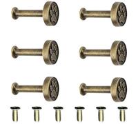 Ngbbby Lot de 6 boutons d'armoire rétro, crochets muraux en forme de patte en alliage zinc, poignées tiroir pour armoire, miroir, placard, fenêtre, porte, tiroir, quincaillerie meubles, amélioratio