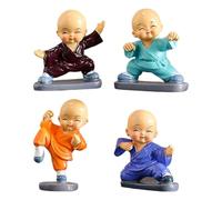 Ngbbby Mini Statue de bébé Bouddha - Petite décoration d'intérieur pour Bureau, Cadeaux Indiens Diwali, Figurine de méditation Zen pour autel Maison, décorations spirituelles