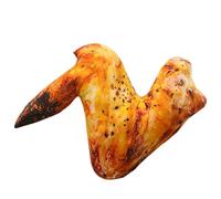 Ngbbby Oreiller en Peluche de Poulet Frit, Simulation de Nourriture, Aile Poulet, Jouet en Peluche, Oreiller Doux pour décorations Maison et Voiture, 8 Pouces