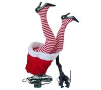 Ngbbby Ornement d'arbre de noël à Jambes de sorcière Mobiles électriques, décor Amusant et Rechargeable pour fête dans Un Magasin à Domicile