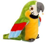 Ngbbby Perroquet Parlant répétez ce Que Vous Dites, Jouets pour Perroquet, Animaux en Peluche Parlant, Oiseau électronique animé Vert