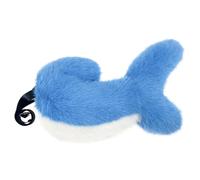 Ngbbby Queue Bleue en Peluche de Requin, Accessoire de Cosplay en Fourrure avec Sangle Noire réglable pour Les conventions, Bleu, aileron Requin