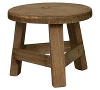 Ngbbby Tabouret de Plante 7x6 Rond en Bois, Petit Tabouret décoratif Rustique en Bois pour bonsaï d'intérieur Succulent