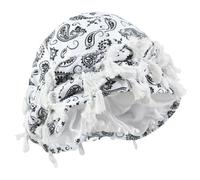 Ngbbby Turban pour hommes, doux vintage imprimé noix de cajou Twist Turban pour hommes avec glands, bandeaux de tête en satin mode pour et femmes, enveloppe pour