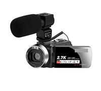 NGBFF Appareils Photo Numériques, Webcam de caméra numérique vidéo Z11 for l'enregistrement Vlog 16x Vision Nocturne WiFi Écran Tactile 2. 7K HD Caméscope vidéo(64GB SD Card,Z11-Cam-Mic)