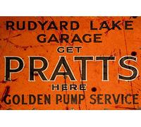 NGFD Plaque en métal en aluminium Pratts Pump Service Oil Gas Pump Parts Shop Garage 20,3 x 30,5 cm