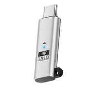 NGFF Adaptateur d'affichage virtuel USB-C USB4.0 USB5.0 DDC EDID Prise factice Type-C Émulateur fantôme sans tête compatible avec Thunderbolt 3/4/5 Couleur argent (4K @ 60 Hz)