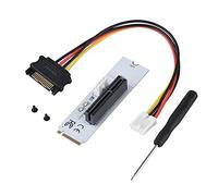 NGFF M.2 Key M to PCI-E 4X Adapter Card SATA Power Cable for All System/Linux/System.(Cable SATA)