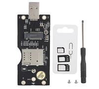 NGFF vers SIM 3G/4G/5G Module Riser Card, Adaptateur USB 3.0 pour Ordinateur de Bureau, Carte de Conversion M.2 vers USB avec kit de Carte SIM, Compatible avec ME906 EM7345 ME936