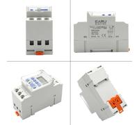NGFPQQDDT Relais de minuterie programmable numérique hebdomadaire sur 7 Jours, 15 A, 30 A, Type Rail DIN, 2 Fils, contrôle AC 12 V, 24 V, 48 V, 220 V, 230 V(30A,1NO 24V AC DC)