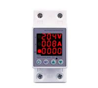 NGFPQQDDT Relais de Protection de Dispositif de Protection de surtension et de sous-Tension réglable sur Rail Din 63A 230V 3IN1 avec Protection Contre Les surintensités