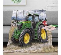 NGGADIWEG 3D Imprimé Farm scène Jeté de Canapé Microfibre Doux Rural Countryside Couverture de Voyage Compact Lavable en Machine pour Voyageurs Campeurs Familles 70×80inch(180x200cm)