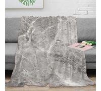 NGGADIWEG 3D Imprimé Marble Texture Plaid de Salon Microfibre Literie Elegant Stone Couverture Polaire Cadeau pour Voyageurs Aventuriers 40x50inch(100x130cm)