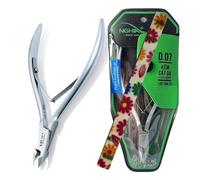 Nghia Pince à cuticules professionnelle en acier inoxydable C-07 (D-07) Mâchoire 16 Osimihome Coupe-cuticules Outils de manucure avec double ressort - Outil de soin des ongles parfait à la maison, spa