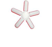 NGHSDO Eclairage Atelier Super Bright éclairage Industriel 75W Ventilateur Garage Lumière 4800LM Lampe Industrielle Atelier 1 (Color : Red)