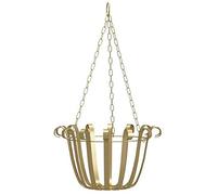NGHSDO Suspension Plante Mur de Style européen Suspendu Pot de Fleur de Fleur Support Support Brochet Hocande Cintre Porte-usines Balcon Home Décoration Pot Suspendu Plante (Color : Gold)