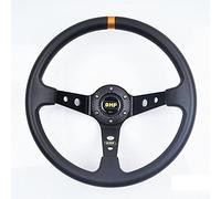 NGHSDO Volant Sport PU Auto Racing Volant Profonde Maïs Dérive Sport pour G29 G920 13/14 Pouces Volant Universel (Marron)