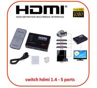 NGI®-Switch/Commutateur HDMI 5 Ports 1080p 3D 1.4V avec télécommande