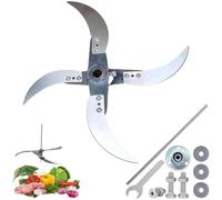 NGIFREIOO Lames de Couteau for broyeur d'herbe Domestique, Ensemble de broyeur de légumes à diamètre réglable, avec 12 Trous de Montage, Coupe-Herbe Domestique Facile à Utiliser.(1)