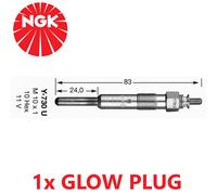 NGK 2273 Métal 11V 5A 0.9 Ohm Diesel Bougie Préchauffage Moteur Y-730U