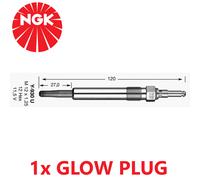 Ngk Y-930U / 5568 Bougie de Préchauffage Gainé