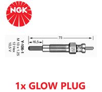 NGK 6525 Métal 10.5V 6.5A 1.6 Ohm Diesel Bougie Préchauffage Moteur Y-106-1