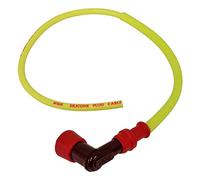NGK Câble d'allumage avec connecteur LY11 coudé 90° pour bobine sans olive 50 cm rouge/jaune